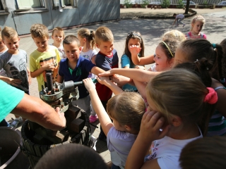 Szüret a Dózsa iskolában - fotó: Ónodi Zoltán