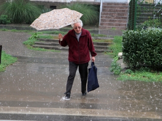 Égszakadás Dunaújvárosban - fotó: Sándor Judit