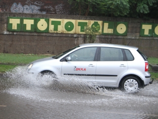 Égszakadás Dunaújvárosban - fotó: Sándor Judit