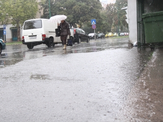 Égszakadás Dunaújvárosban - fotó: Sándor Judit