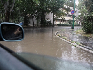 Égszakadás Dunaújvárosban - fotó: Sándor Judit