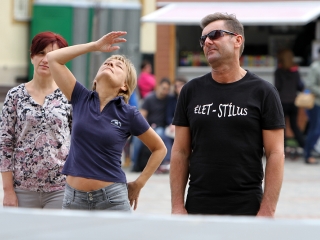 Élet-Stílus - egy nap a sportról és egészségről a Városháza téren - fotó: Sándor Judit