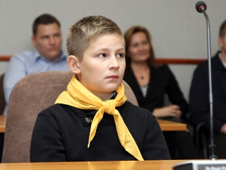 A hónap diákjait köszöntötte Cserna Gábor polgármester - fotó: Sándor Judit