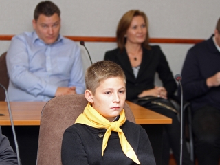 A hónap diákjait köszöntötte Cserna Gábor polgármester - fotó: Sándor Judit