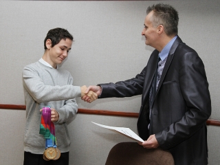 A hónap diákjait köszöntötte Cserna Gábor polgármester - fotó: Sándor Judit