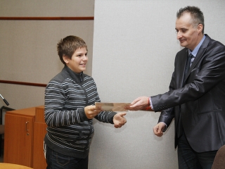 A hónap diákjait köszöntötte Cserna Gábor polgármester - fotó: Sándor Judit