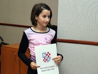 A hónap diákjait köszöntötte Cserna Gábor polgármester - fotó: Sándor Judit