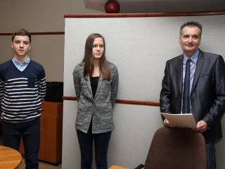 A hónap diákjait köszöntötte Cserna Gábor polgármester - fotó: Sándor Judit