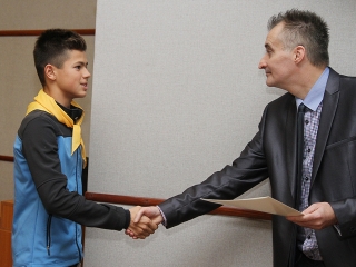 A hónap diákjait köszöntötte Cserna Gábor polgármester - fotó: Sándor Judit