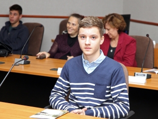 A hónap diákjait köszöntötte Cserna Gábor polgármester - fotó: Sándor Judit