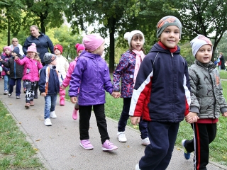 A Napsugár ovisok szüreti felvonulása - fotó: Sándor Judit