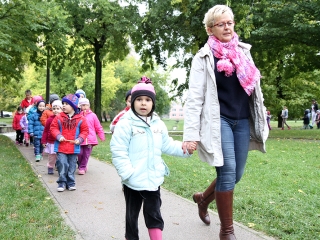 A Napsugár ovisok szüreti felvonulása - fotó: Sándor Judit