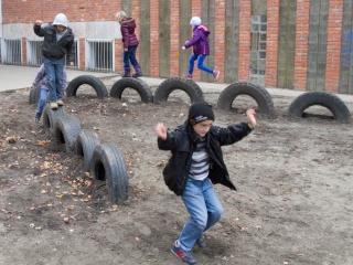 Játszótér a Petőfiben - fotó: Ónodi Zoltán