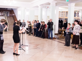 Füves képek a Bartók aulájában - fotó: Ónodi Zoltán