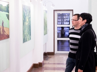 Füves képek a Bartók aulájában - fotó: Ónodi Zoltán