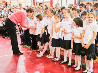 Elsősavató a Dózsa iskolában - fotó: Ónodi Zoltán
