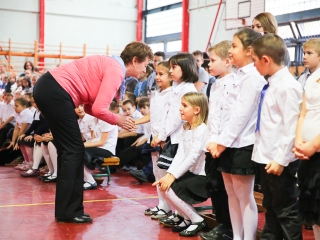 Elsősavató a Dózsa iskolában - fotó: Ónodi Zoltán