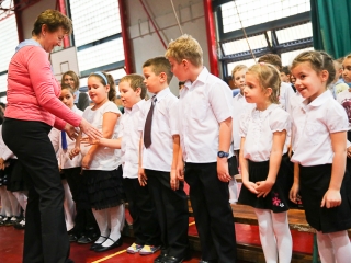 Elsősavató a Dózsa iskolában - fotó: Ónodi Zoltán