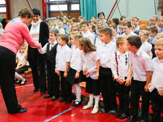 Elsősavató a Dózsa iskolában - fotó: Ónodi Zoltán