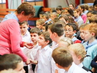 Elsősavató a Dózsa iskolában - fotó: Ónodi Zoltán
