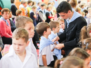 Elsősavató a Dózsa iskolában - fotó: Ónodi Zoltán