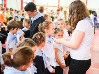 Elsősavató a Dózsa iskolában - fotó: Ónodi Zoltán