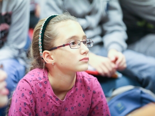 Adamik Zsolt- találkozó a gyerekkönyvtárban - fotó: Ónodi Zoltán