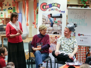 Adamik Zsolt- találkozó a gyerekkönyvtárban - fotó: Ónodi Zoltán