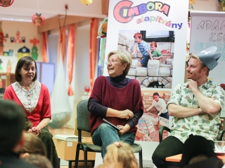 Adamik Zsolt- találkozó a gyerekkönyvtárban - fotó: Ónodi Zoltán