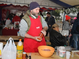 Kolbászfesztivál a Városháza téren - fotó: Sándor Judit