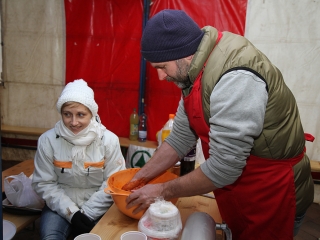 Kolbászfesztivál a Városháza téren - fotó: Sándor Judit