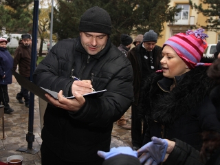 Kolbászfesztivál a Városháza téren - fotó: Sándor Judit