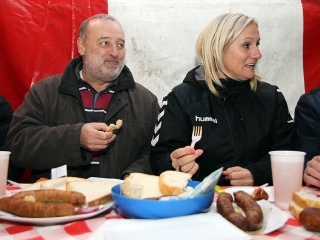 Kolbászfesztivál a Városháza téren - fotó: Sándor Judit