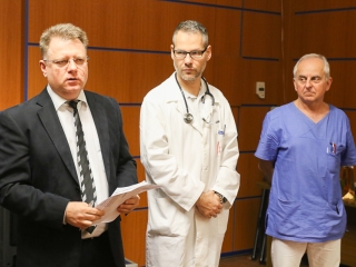 Arany, gyémánt és vas dilpomás orvosok köszöntése a kórházban - fotó: Ónodi Zoltán