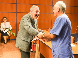 Arany, gyémánt és vas dilpomás orvosok köszöntése a kórházban - fotó: Ónodi Zoltán