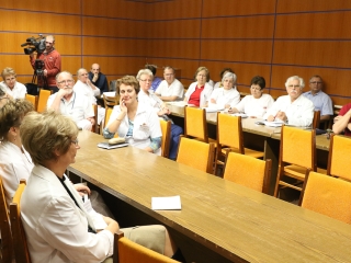 Arany, gyémánt és vas dilpomás orvosok köszöntése a kórházban - fotó: Ónodi Zoltán