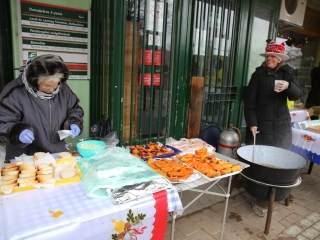 Mikulás a Római városrészi adventen - fotó: Ónodi Zoltán