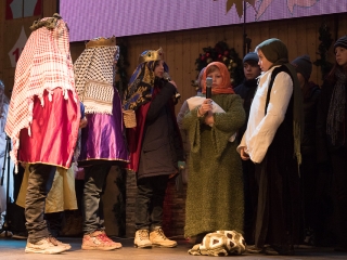 Adventi forgatag a főtéren - fotó: Ónodi Zoltán