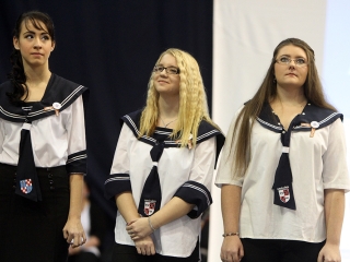 A Kereskedelmi iskola szalagtűzési ceremóniája - fotó: Sándor Judit