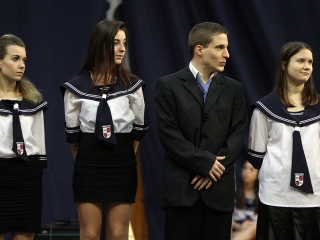 A Kereskedelmi iskola szalagtűzési ceremóniája - fotó: Sándor Judit