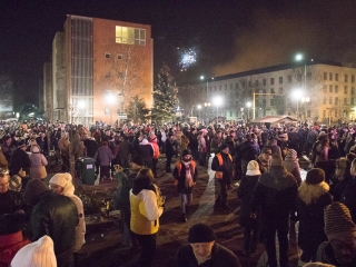 Szilveszter a Főtéren - fotó: Ónodi Zoltán