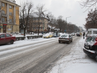 Hóhelyzet a városban - fotó: Ónodi Zoltán