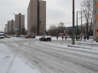 Hóhelyzet a városban - fotó: Ónodi Zoltán
