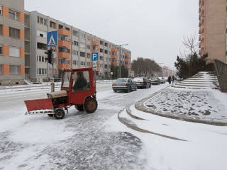 Hóhelyzet a városban - fotó: Ónodi Zoltán