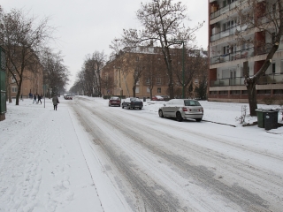 Hóhelyzet a városban - fotó: Ónodi Zoltán