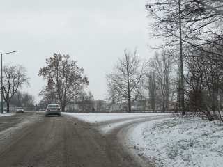 Hóhelyzet a városban - fotó: Ónodi Zoltán