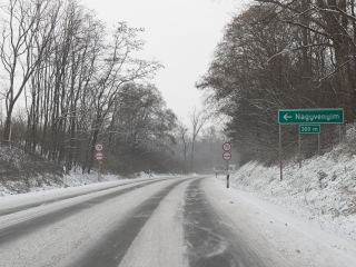 Hóhelyzet a városban - fotó: Ónodi Zoltán