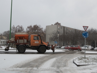 Hóhelyzet a városban - fotó: Ónodi Zoltán