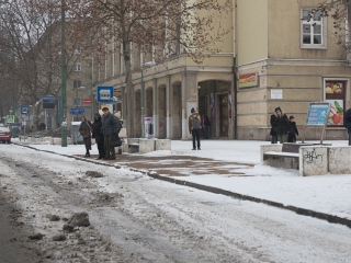 Hóhelyzet a városban - fotó: Ónodi Zoltán