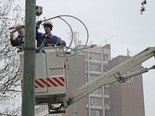 Színpadépítés - fotó: Sándor Judit